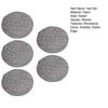 5Pcs Hair Net Rhinestone Decor Invisible Elastic Edge Hollow See-through Hair Fixing Anti-slip Ballet Dance