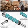 1/2" Milling Cutter Carbide Double Bearing Spiral Trimming Bit Shank Flush Trim End Mill for Softwood Hardwood Compression Board