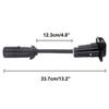 7 Way Round Pin Truck To 7 Way Blade RV Trailer Adapter Wiring Plug Converter .
