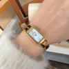 Römisch Retro Klein Exquisit Quadratisch Damen Einfach Temperament Leopardendruck Gürtel Uhr