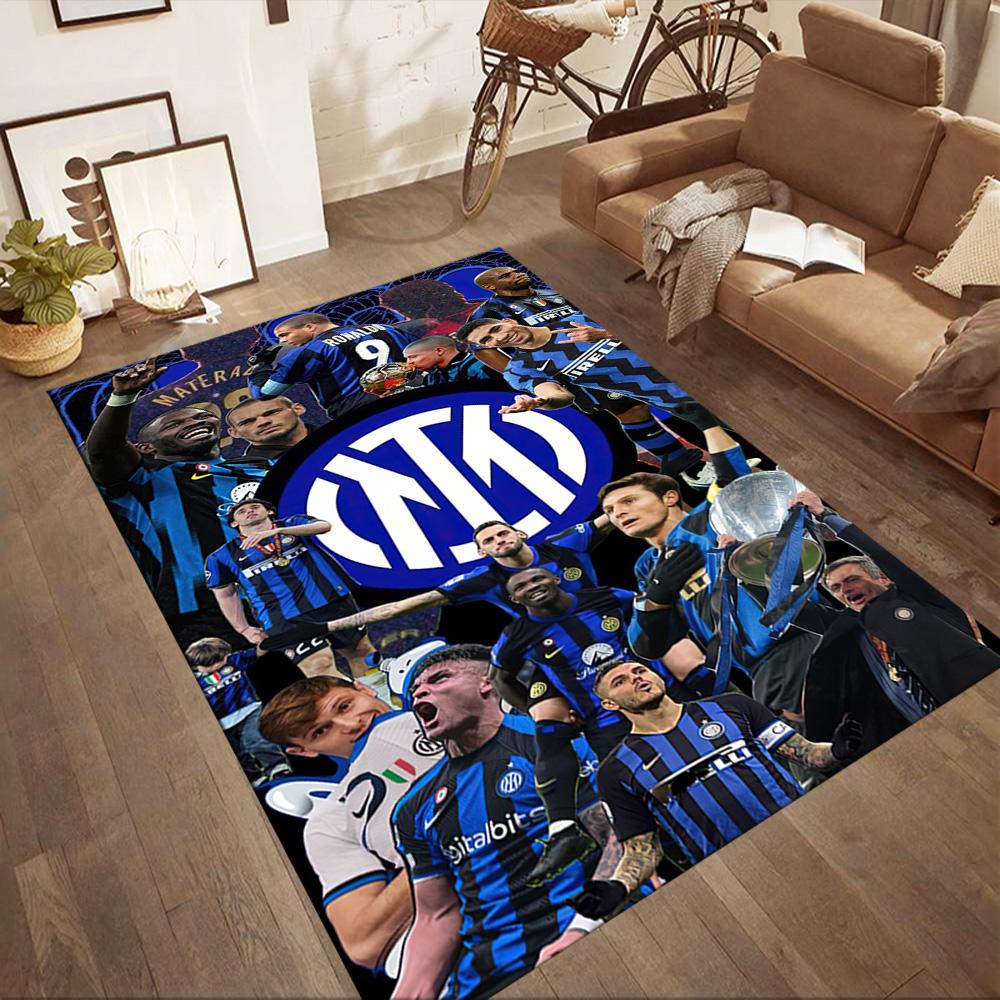 Inter Milan Floor Mat Perfect For Decorate Room Living Rooms Bedrooms Playrooms Antislip Rug Anime Office Decor Birthdaychristmas Gift