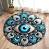 Tree of Life Carpet Mat Rug Colorful Leaves Mystic Eye 3D Effect Modern Living Room Home Decor Non-Slip Soft Floor Mat Bedroom