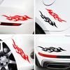 Weatherproof Stylish Easy Apply Reflective Flame Decals Stickers for Cars, Conceal Scratches and Boosts Aesthetic Appeal