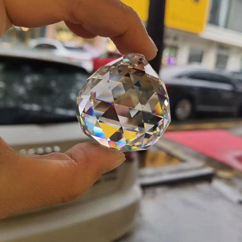 

Скандинавский хрустальный шар Декор Минималистичные подвесные светильники K9 Хрустальная люстра Спальня Домашний декор Бусины Шторы Аксессуары 70mm чистый