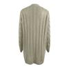 Womens Solid Color Cardigan Long Sleeve Pockets Open Front Knit Sweaters Coat