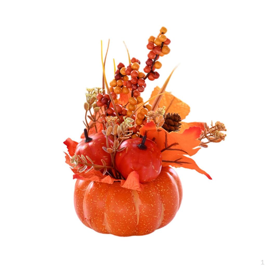 Artificial Fake Pumpkins Model Fall Thanksgiving Decoration Foam for DIY Crafts