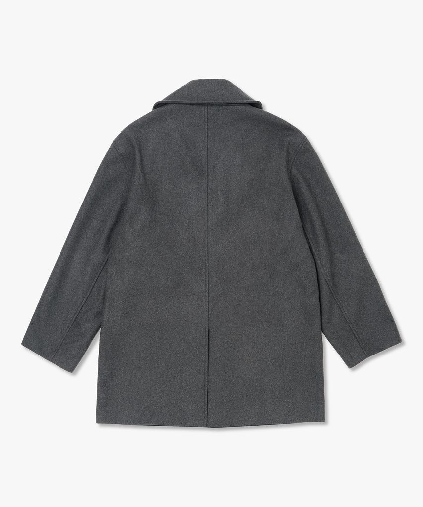 Plac Minimal Pea Coat Charcoal