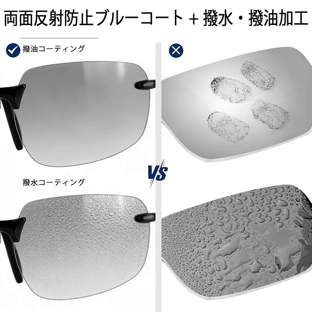 [Rimerakea] Men's Polarized Sunglasses, UV Protection, Ultra-Lightweight, TR90 Fiber, Sun-Blocking, Unisex, Light Smoke Gray, Stylish, for Fishing