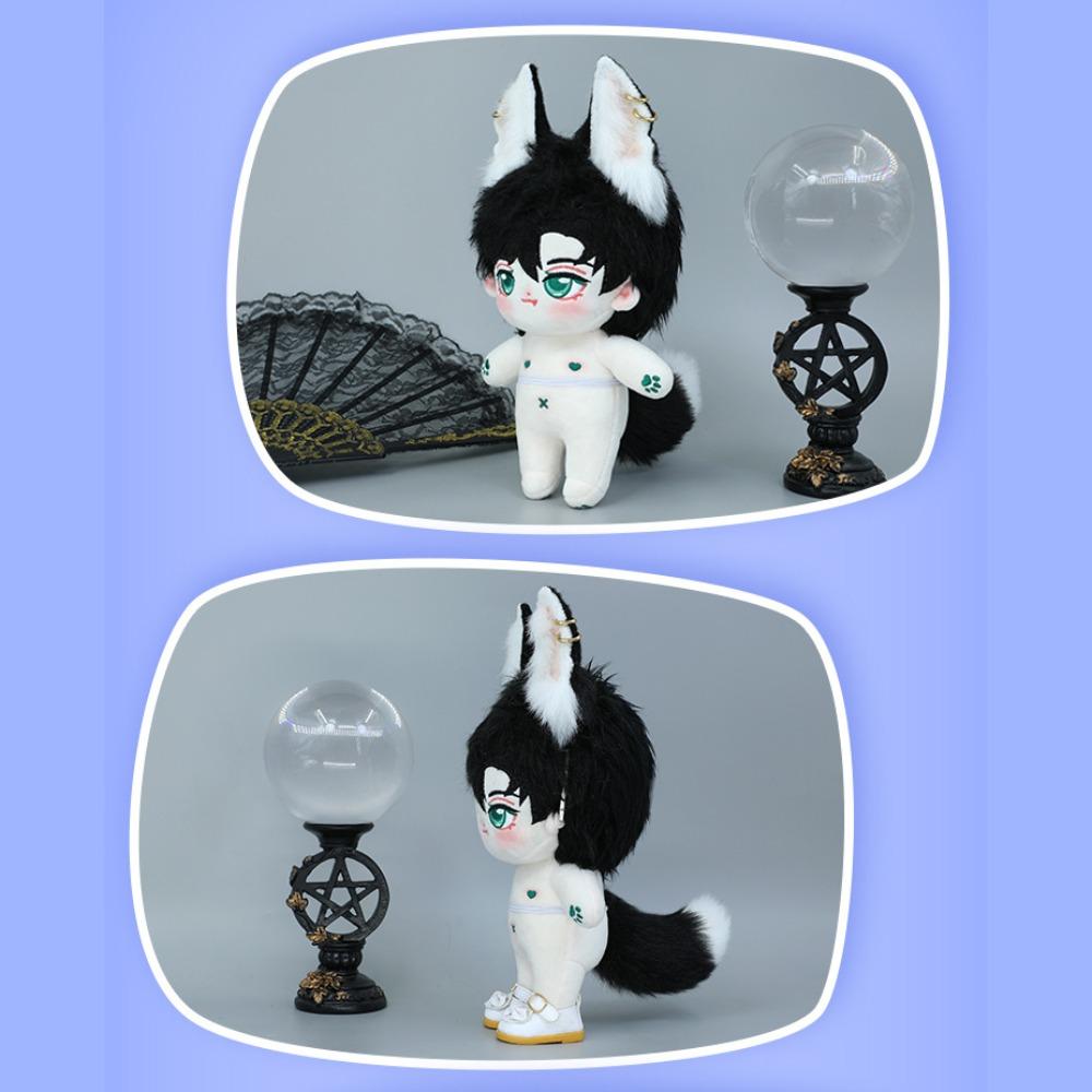 Cat Wolf Ears 20cm Plush Doll Headwear Ear Headwear Headwear for Cotton Doll  Girl Gift