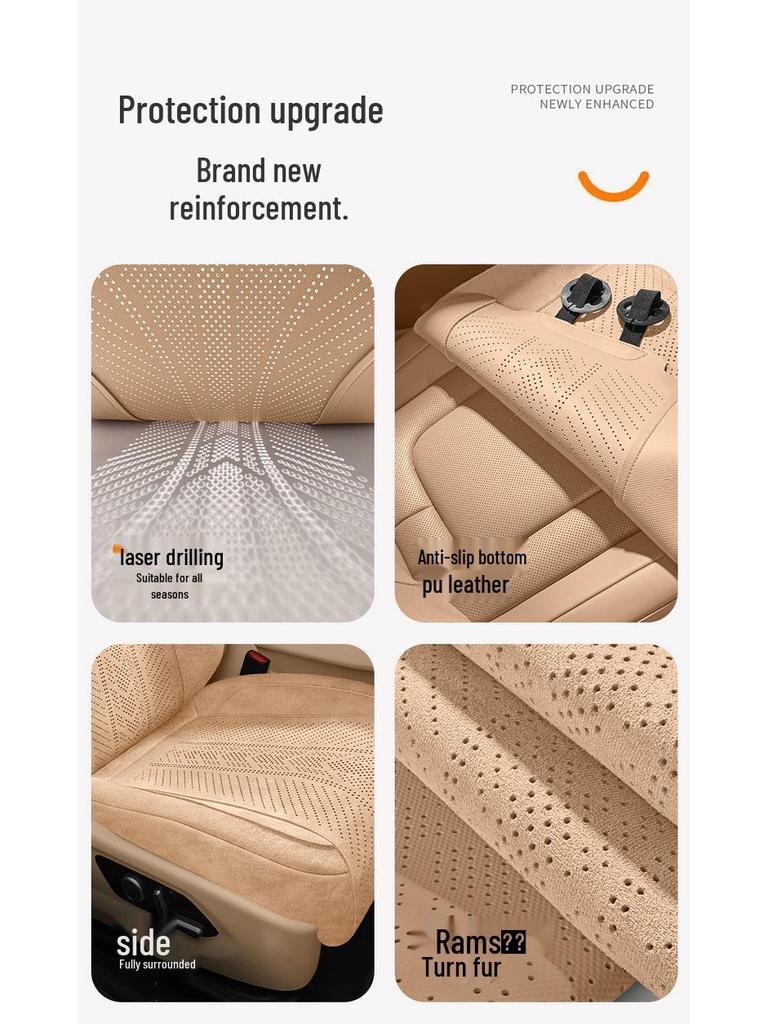 2025 Wenjie M5 Ganzjahres-Atmungsaktive Wildleder-Sitzkissen