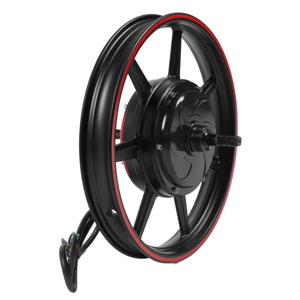 16 Inch Dual Hall Brushless Hub Motor 48v‑72V 800‑2000W DC Disc Brake Motor for Electric Motorcycle Scooter