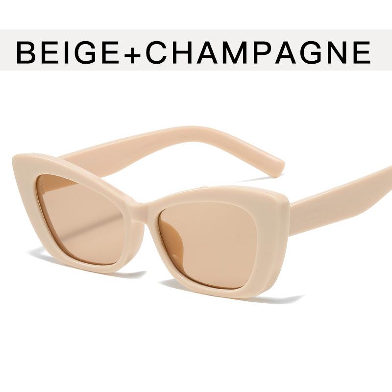 Cat Eye Shape Sunglasses Women European American Style Anti-reflective Female Glasses Vintage Retro Sun Glasses for Men