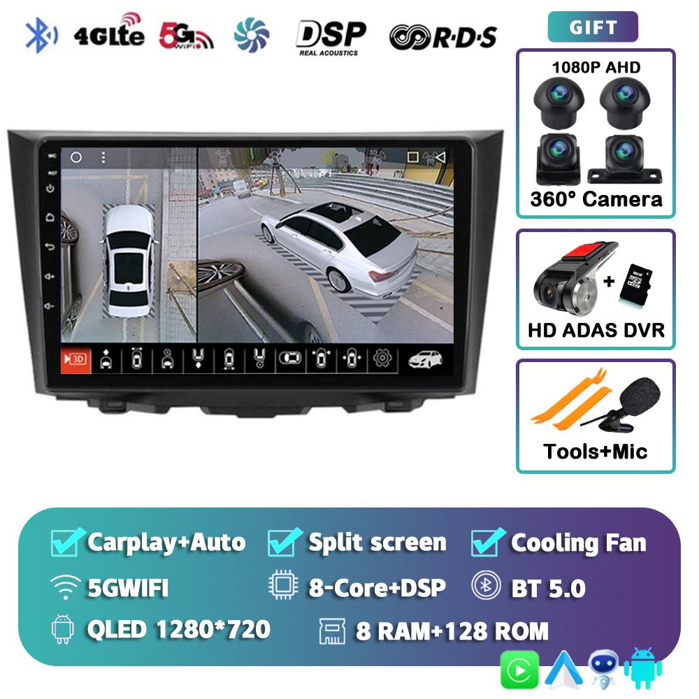 Android14 Carplay Auto Car Radio For Suzuki Kizashi 2009-2012 2013 2014 2015 Multimedia Player GPS Stereo Navigation WIFI+4G DSP