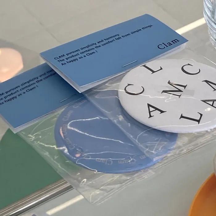 Clam Hand Mirror _ Lettering