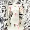 SHLYMP sweater Lolita knit back open chest sweater sexy cosplay erotic extreme lewd high neck fashion costume maid dress maid dress dumpling girl