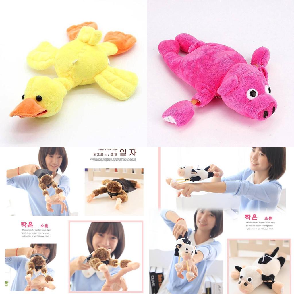 Weiches Plüsch Stofftier Fliegender Affe Huhn Frosch Ente Schwein Kuh Tier Serie Spielzeug