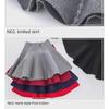A-Linien-Strickrock für Mädchen: Süße, einfarbige Farbe für Frühling, Herbst und Winter – perfekt zum Tanzen und für den Alltag.