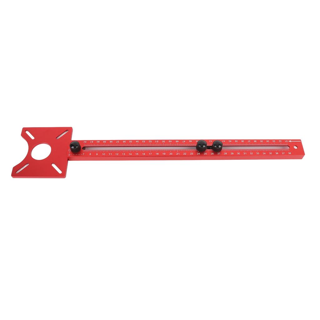 4 In 1 Router Milling Groove Bracket Aluminum Alloy Adjustable Multifunctional Cabinet Hardware Jig and Router Guide for Woodworking Wood Cutting