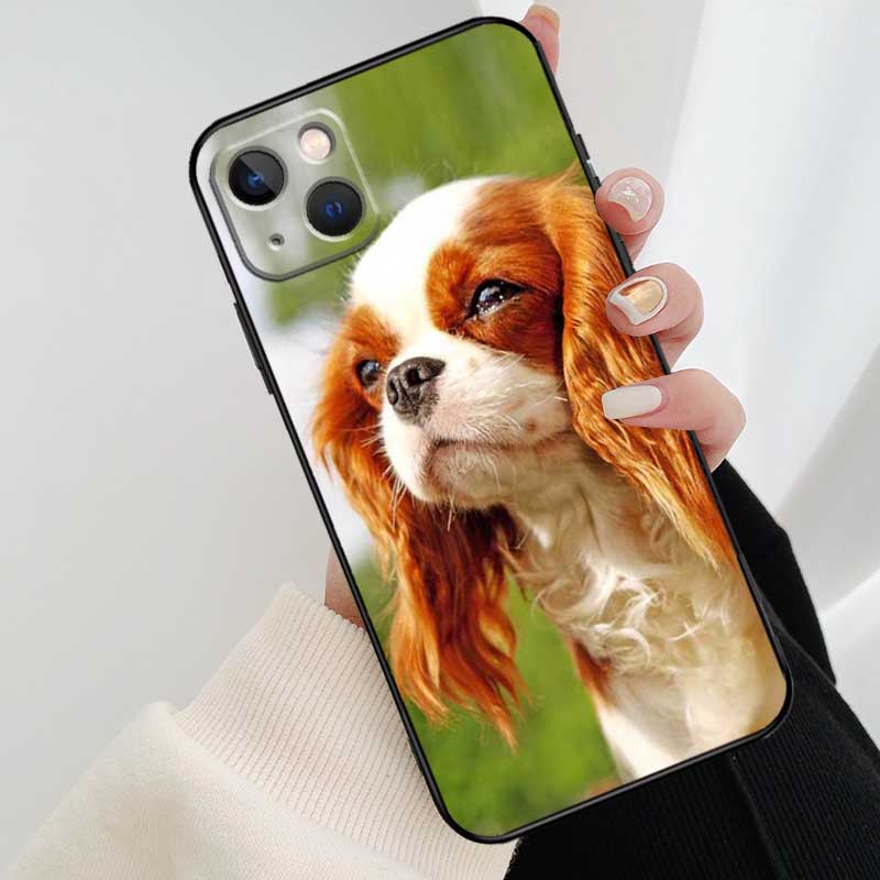 Cavalier King Charles Spaniel Dog Phone Case For iPhone 17 Pro Max 15 14 13 11 12 16 Pro Max mini 15 16 Plus 16e 17 Air Cover