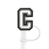 1Pcs Letter Silicone Straw Covers Cap Compatible With Stanley 30&40Oz Cup10Mm Straw Toppers Reusable Dust-Proof Straw Caps