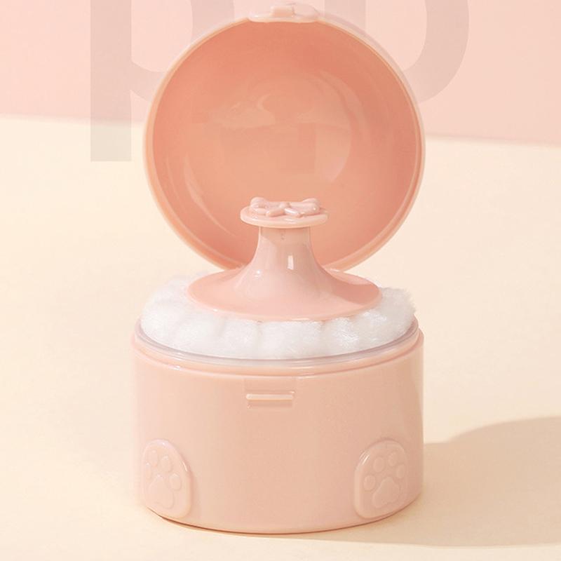 Bear-Shaped Empty Container – Multipurpose Storage Box for Baby Powder, Refills, and Powder Puffs