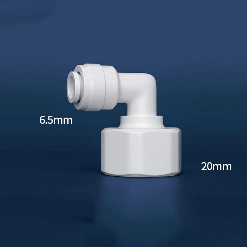 Fit 1/4" 3/8" OD Tube 90 Degree Elbow POM Quick Fitting Connector For Aquarium RO Water Filter Reverse Osmosis System