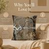 Pattern R-RealtreeS Cushion Cover Double-Sided Printed Pillow Cover Hypoallergenic Dust-Mite Proof
