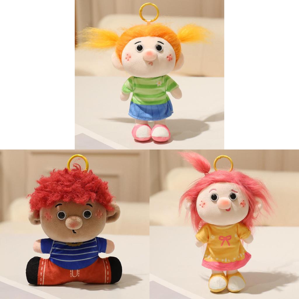 Portachiavi Bambola Peluche Serie Famiglia Sacchetto di Fagioli Per Bambini e Ragazzi