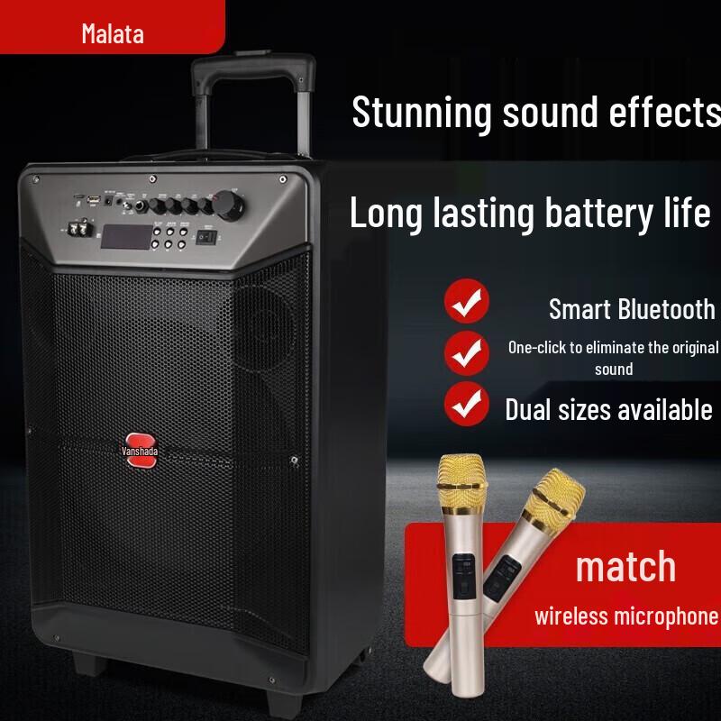 Malata M+9086 Portable Outdoor Bluetooth Karaoke Speaker