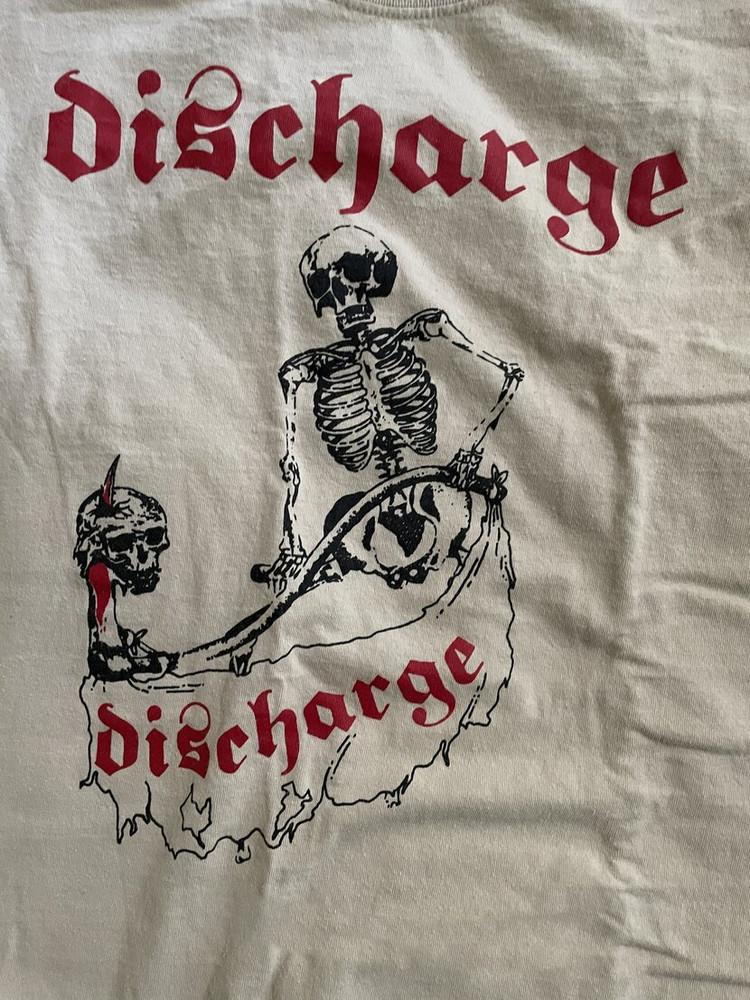 Discharge, Discharge shirt Short Sleeve White All Size S-5XL Shirt Unisex T-Shirt M