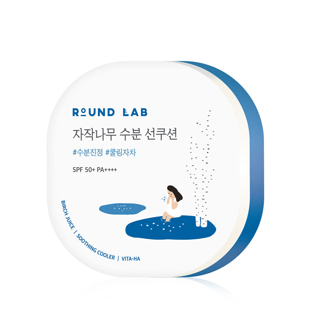 

Round Lab Birch Juice Sun Cushion SPF50+ PA++++ 15g Hydrating UV Protection Pact