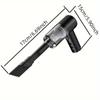 PCMOS 1PC Kabelloser Staubsauger mit doppeltem Verwendungszweck für Zuhause und Auto, 120 W Hochleistungsstaubsauger, Schwarz