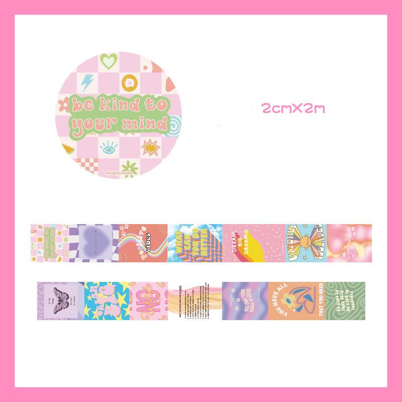 Beautiful Wash Tape Flower Plant Japanese Masking Adhesive Tape Decors Scrap Booking Sticker Label