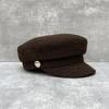Brown INS Hat Korean Style, Autumn Winter British Newsboy Cap, Women's Fashion Painter Hat & Duckbill Cap