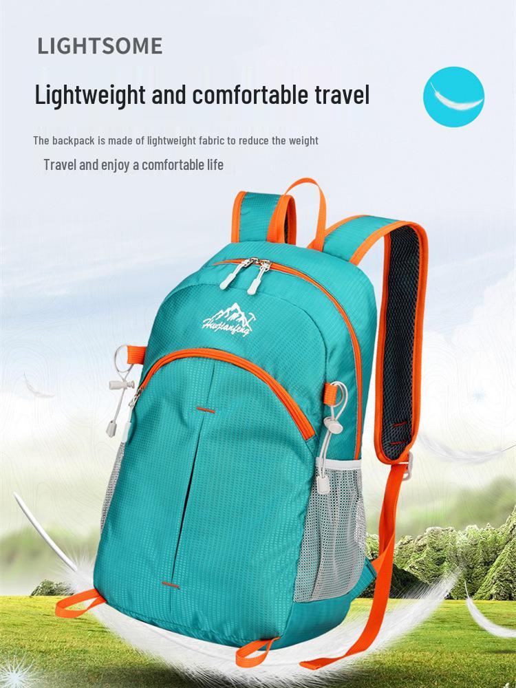 Unisex Outdoor Cycling and Travel Backpack: Wear-Resistant, Foldable, Water-Repellent Nylon Bag