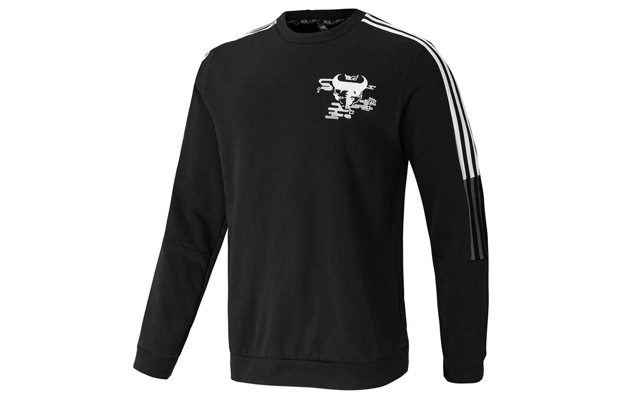 Adidas CNY Collection Sweatshirts Men s Black Crew Neck Moderate Regular GL0046 L