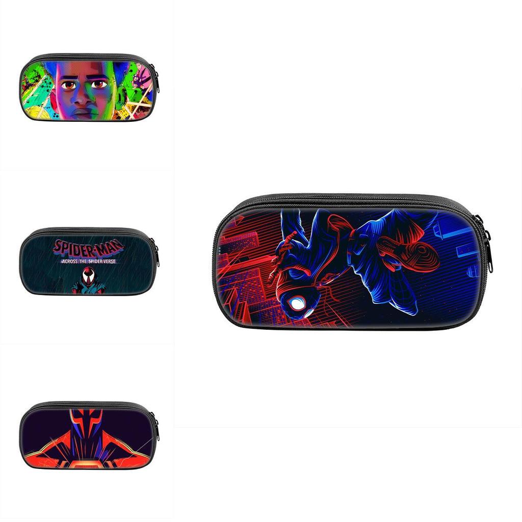 Spider Man Large Capacity Nylon Pencil Case For Students And Kids