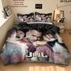 Jul C'Est Pas Des Lol Pattern Bedding Quilt Set Quilt Cover Pillowcase Home Birthday Gift(1 * duvet cover + 2 * pillowcase, without core)