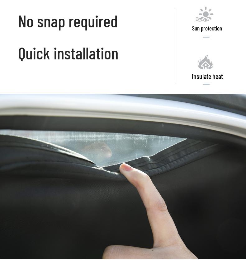 Chrysler 300C Car Sunshade: Sun Protection, Heat Insulation, Light Blocking, Privacy for Camping