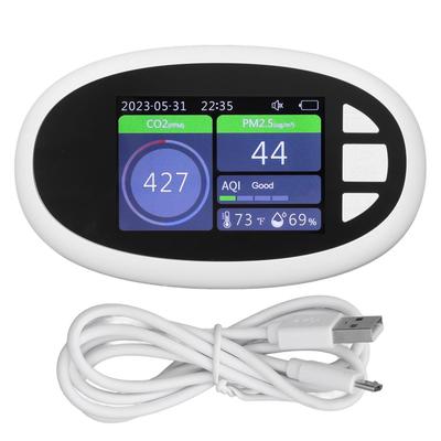 Luftqualitätsmonitor WiFi Innen CO2 Kohlendioxid PM2.5 Detektor Temperatur Luftfeuchtigkeitsmesser für