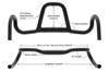 REDSHIFT Kitchen Sink Handlebar without Loop for and Commuter Aluminum Drop with 20mm of 53cm Width Road, Gravel, Touring, Bikes, Bar, 31.8mm Clamp,