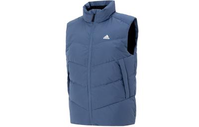 Down Vests Men's Blue Stand Collar Moderate IS0370