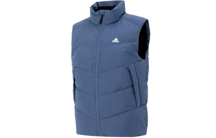 Adidas Down Vests Men s Blue Stand Collar Moderate IS0370 S