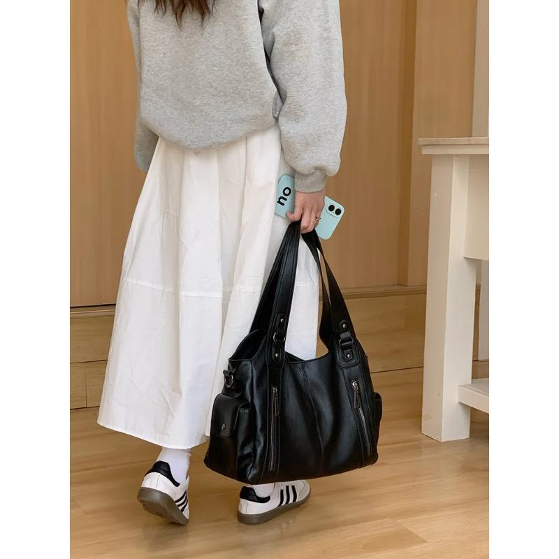 2026 Large Capacity Women's handbag fashi Versatile Shoulder Bag daily female casual handbag Commuting shopping PU Tote Bag