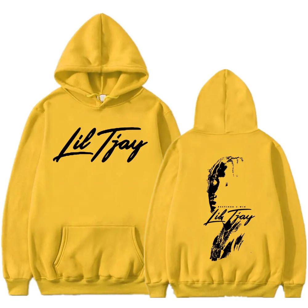 

Rapper Lil Tjay Hoodies Destined 2 Win Music Album Print Hoodie Men s Vintage Oversized Sweatshirt Hip Hop Streetwear Tracksuit 3XL