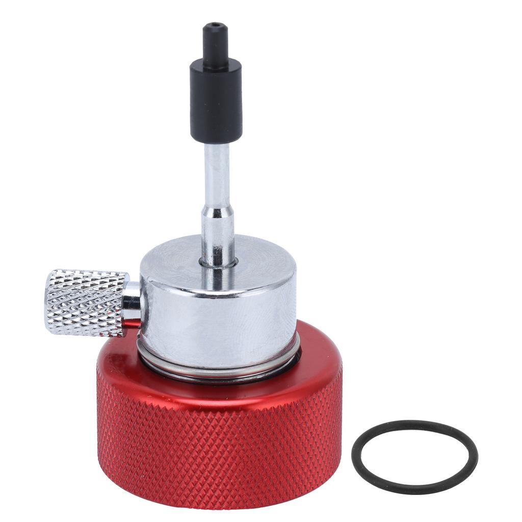 Propane Filling Adapter Aluminum Alloy Thread Gas Charging Connector with Silicone Oil Port