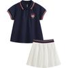 Girls' Moisture-Wicking Bear Polo Set