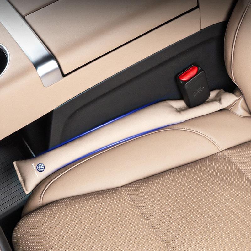 2Pcs Car Seat Gap Filler Side Seam Plug Strip Car Accessories For Volkswagen Golf-5 6 7 MK6 Jetta Lavida Polo Tiguan Passat B5 B6 B7