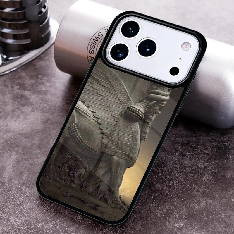 Lamassu Assyrian Mesopotamian Phone Case for iPhone 17 16 15 Pro Max Air 14 13 12 11 Plus Shockproof Capa Cover