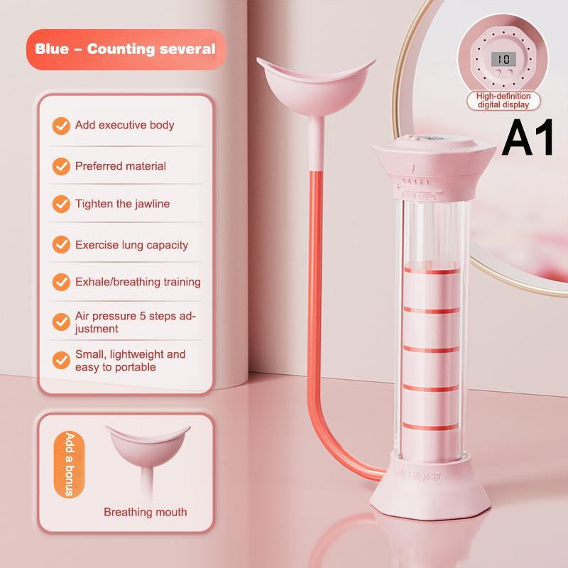 

Регулируемый тренажер с гантелями для диафрагмального дыхания для силы кора, тонизирования лица, расширитель объема легких